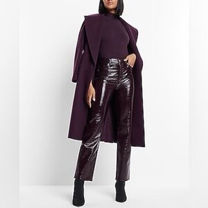 NWT Express purple faux leather “modern straight” ❤️
